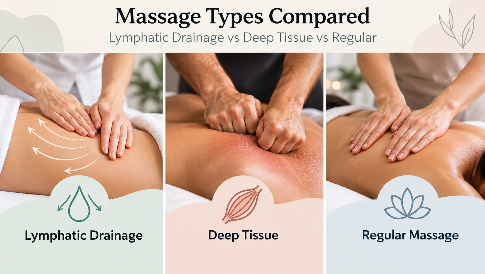 lymphatic drainage vs deep massage